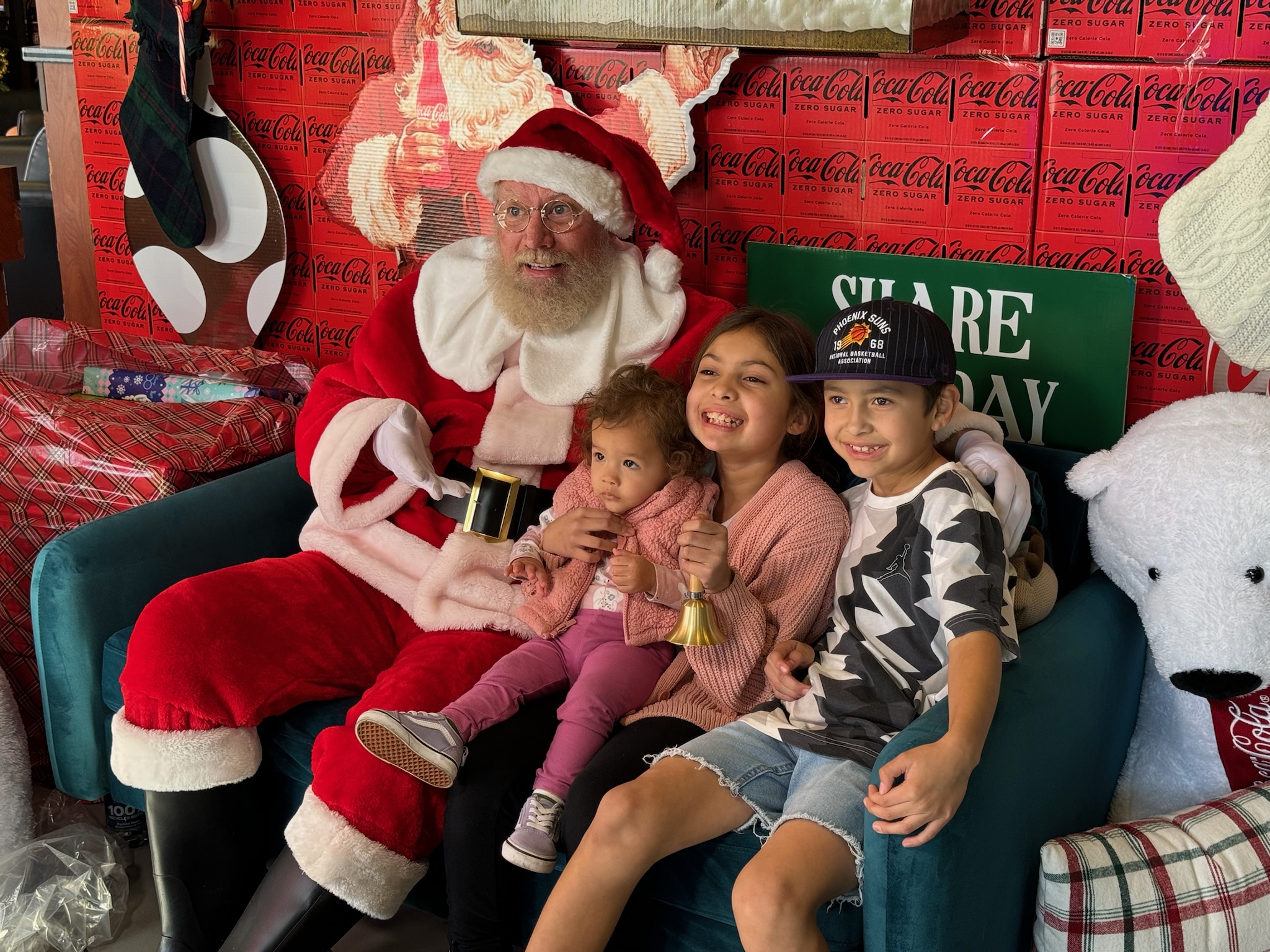 Photos with Santa at Super Star Car Wash