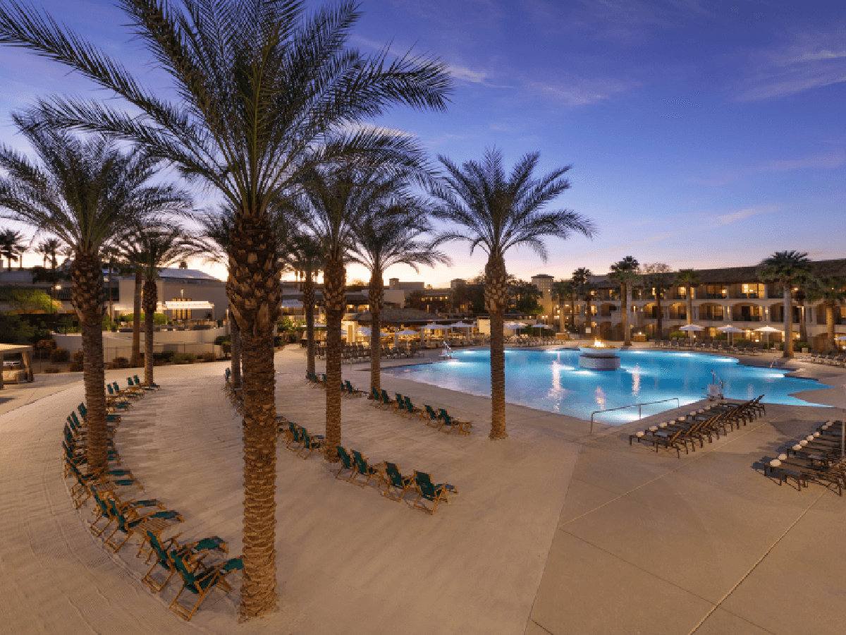 The Sunset Pool at the Fairmont Scottsdale Princess. Courtesy Fairmont Scottsdale Princess