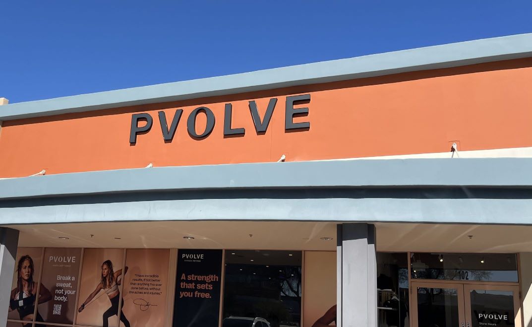 The Jennifer Aniston-backed fitness brand Pvolve is open at The Promenade Scottsdale. Courtesy Vestar