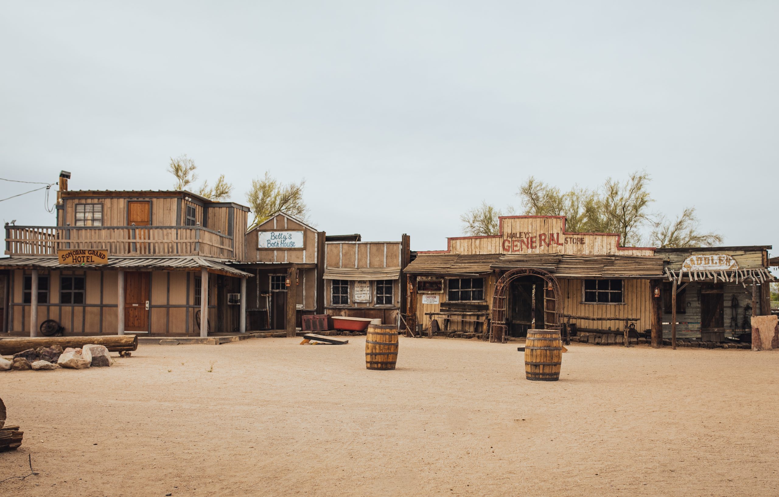 Western storefronts at MacDonald's Ranch