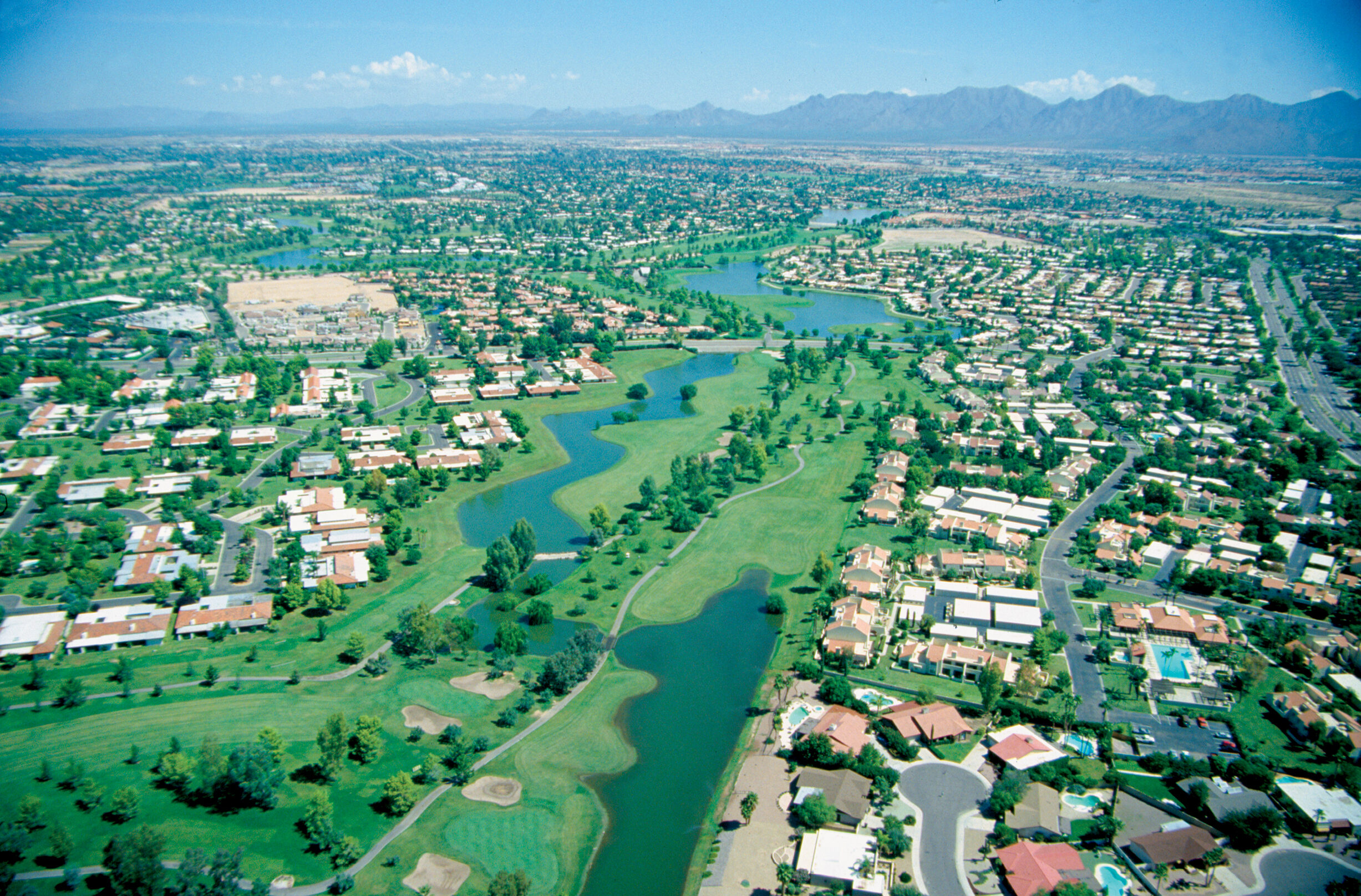 Parks, bike lanes, golf, and more can be found at Scottsdale's Indian Bend Wash Greenbelt. Courtesy Experience Scottsdale