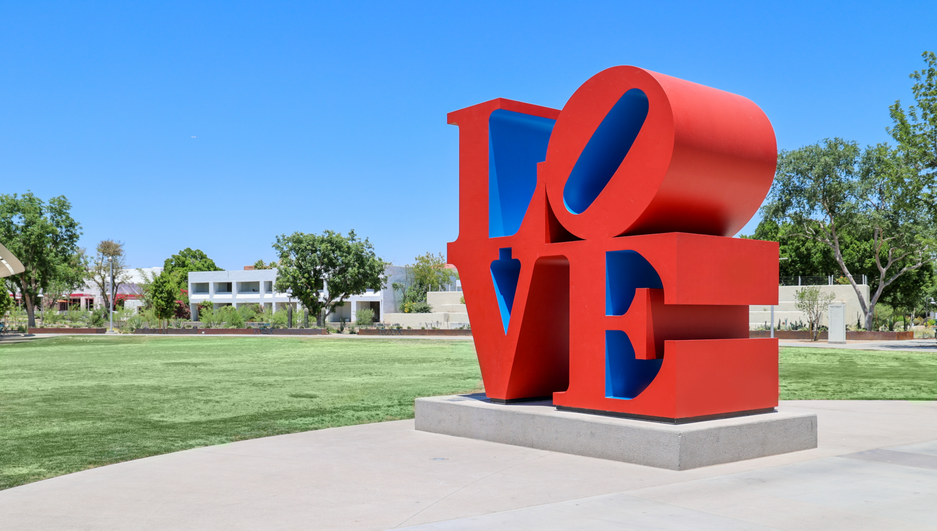 Robert Indiana's iconic "LOVE" sculpture. Photo by Analisa Shah/Experience Scottsdale