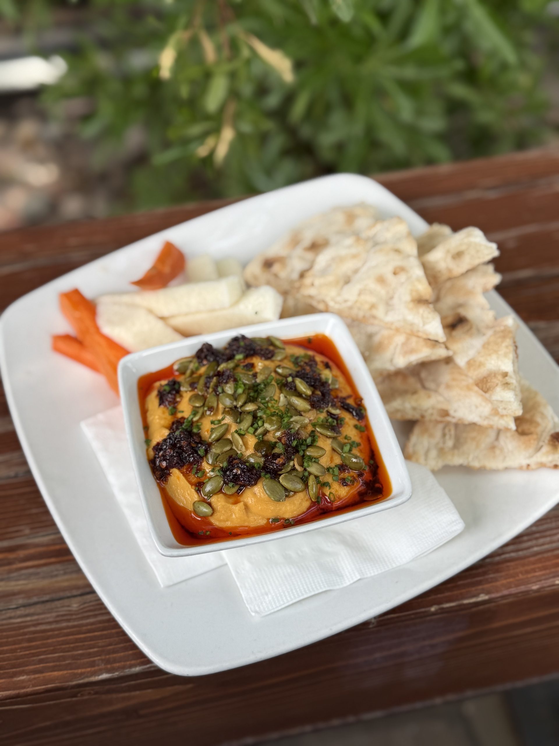 Pumpkin Hummus at 32 Shea. Courtesy 32 Shea