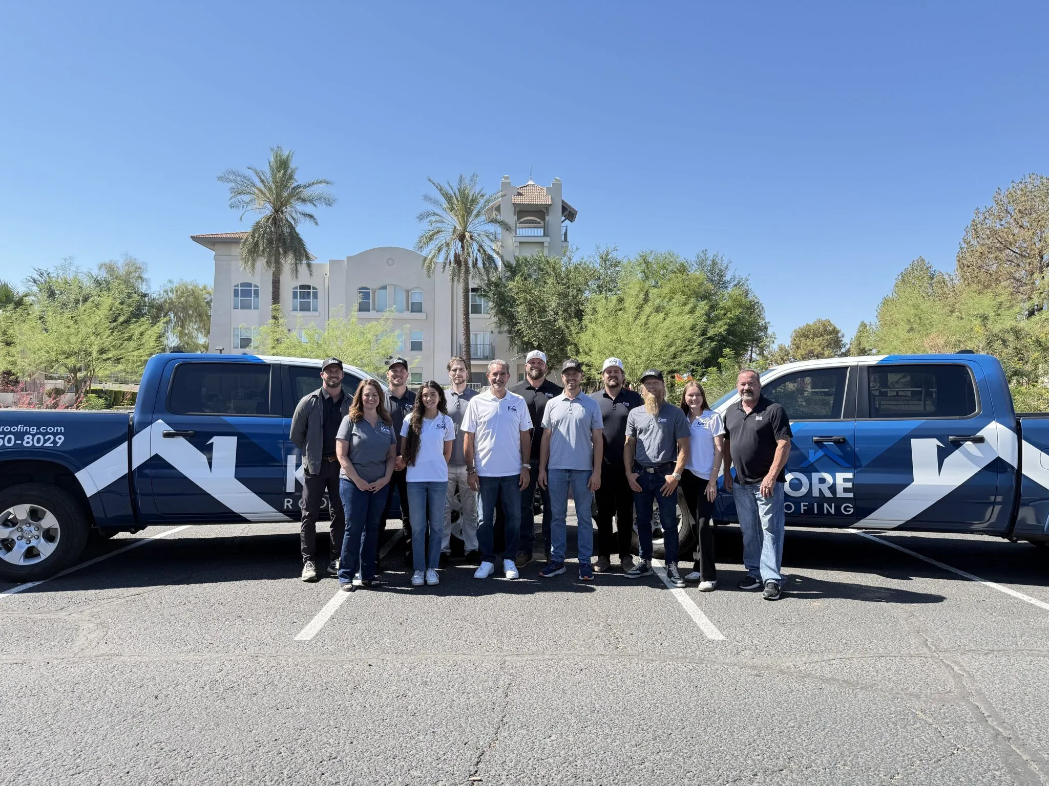 The Kore Roofing team. Courtesy Kore Roofing