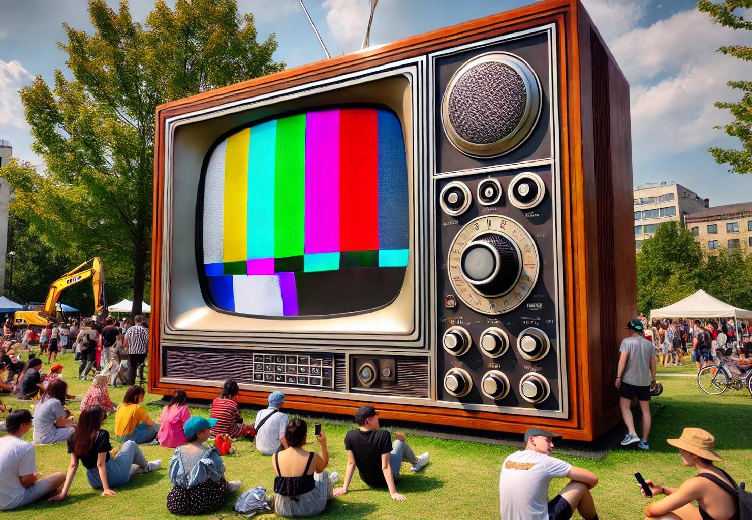 “BIG TV,” by the Calgary, Canada-based Big Art, will be among the artworks at Canal Convergence.Concept rendering: Big Art. Courtesy Scottsdale Arts