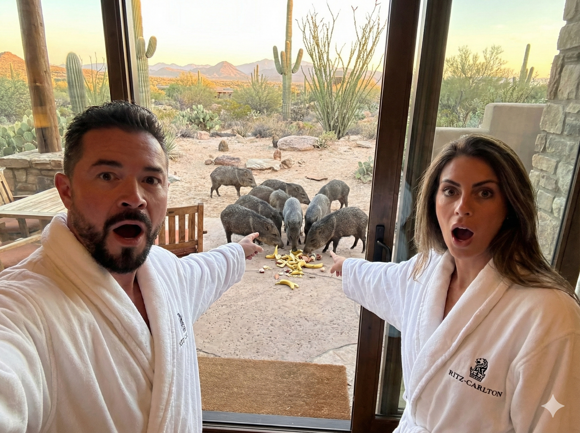Javelinas at Ritz Carlton Dove Mountain luxury resort in Scottsdale Arizona