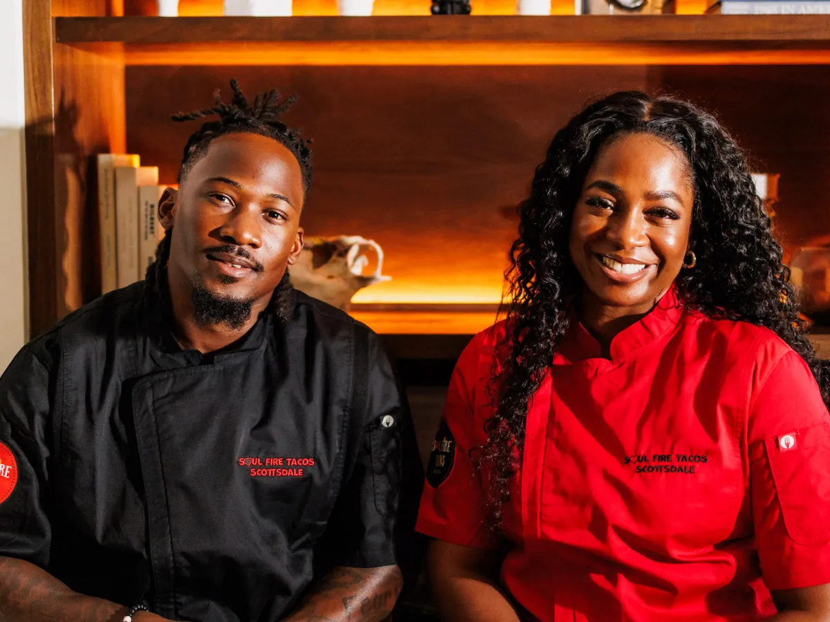 Johnnie Dixon and Dana Dumas of Soul Fire Tacos. Photo by Randyll Roberts/courtesy of Soul Fire Tacos and SJ Concepts, LLC