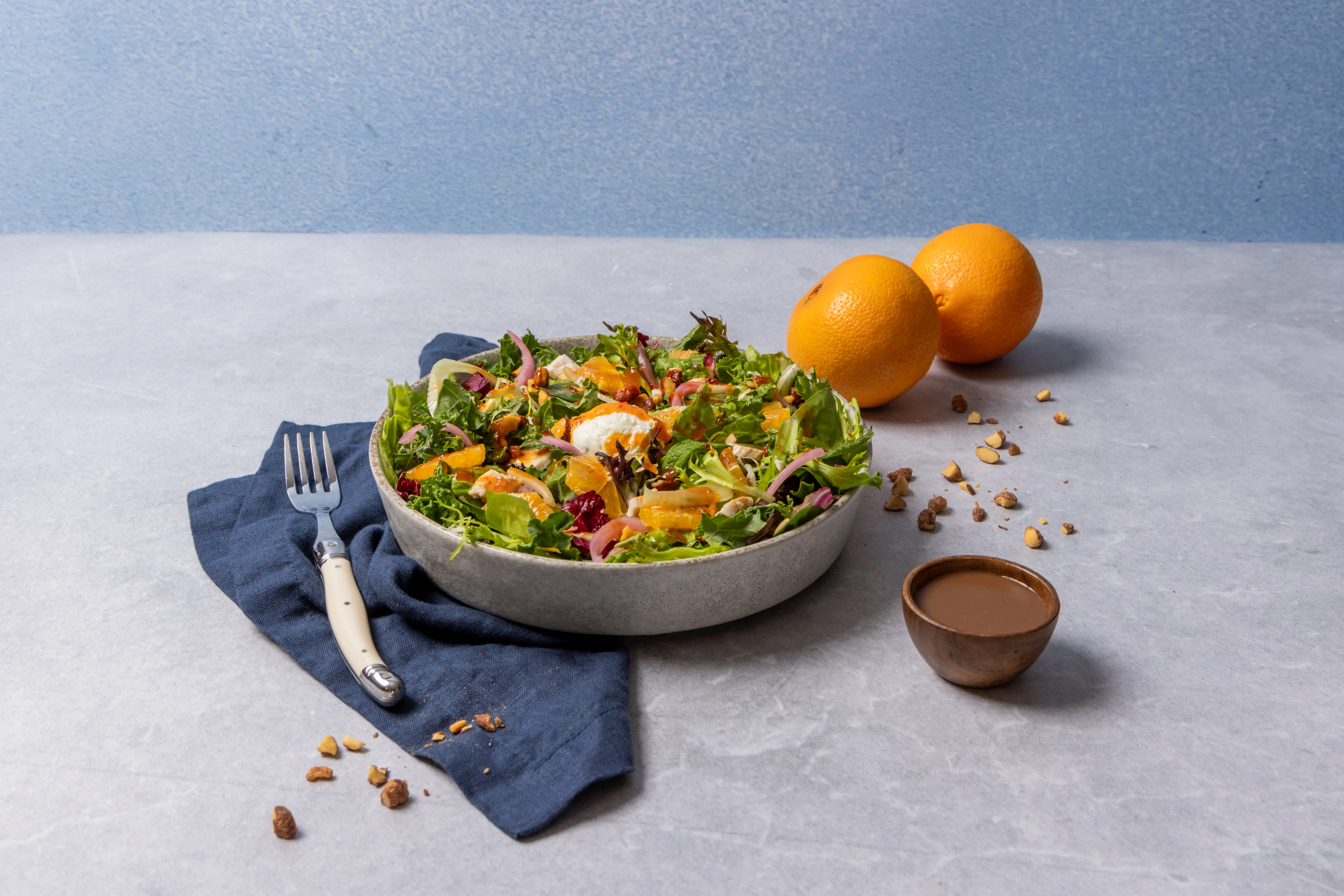 Winter Citrus & Goat Cheese Salad. Courtesy Mendocino Farms
