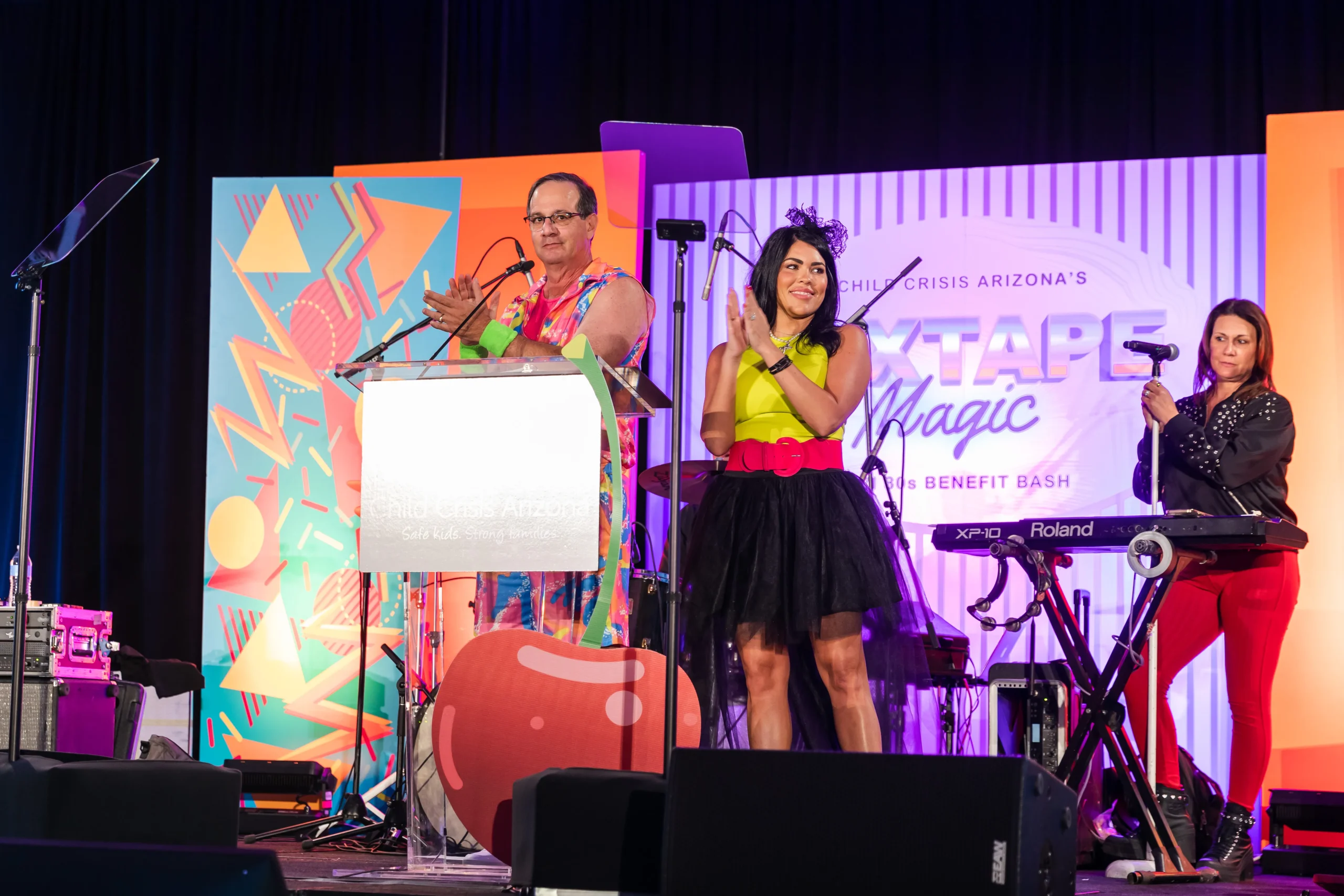 Herman Lewkowitz, board member, and Emily Ganem, Ganem Construction, at Child Crisis Arizona's 49th Annual Fundraising Gala. Courtesy Child Crisis Arizona