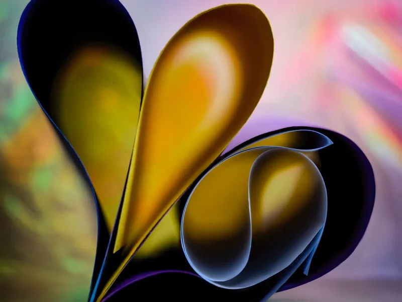 Sue Wright's "Color Play - Nesting" Iridescence. Photo, 2023, 24x30x1 by Sue Wright. Coutesy Shemer Art Center